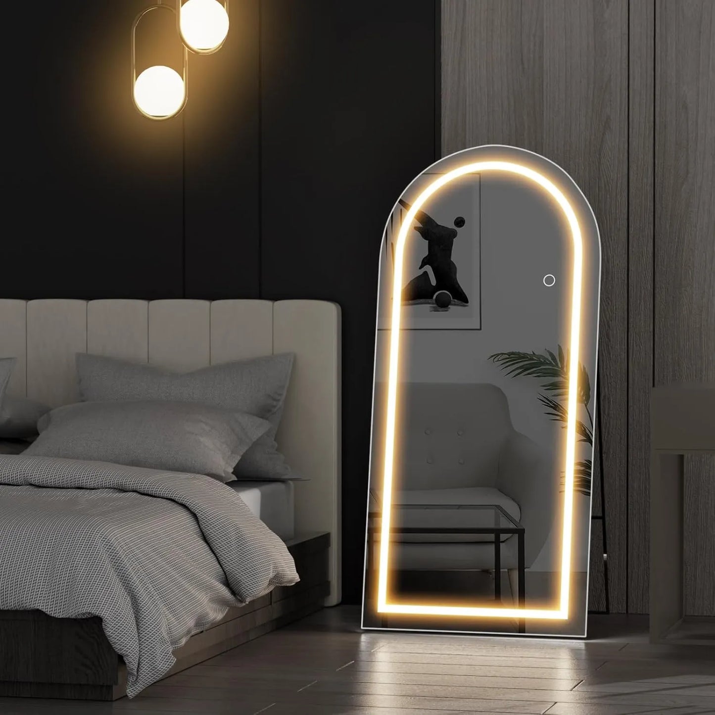 Luxury Modern Full-Length Arched Wall Mirror