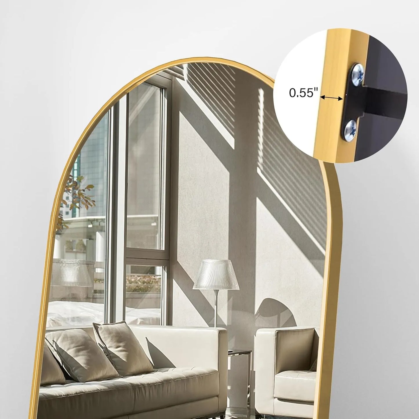 Premium Arched Full Length Mirror