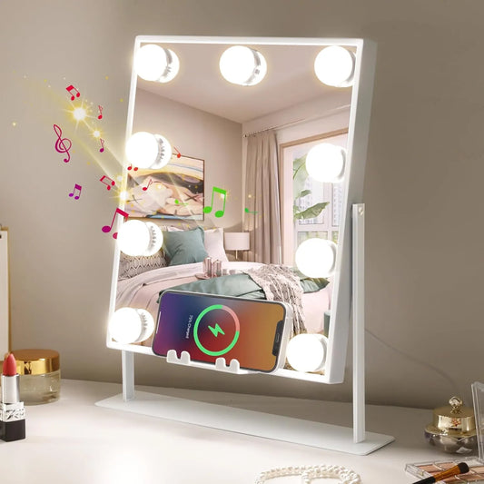 Premium Bluetooth Hollywood Mirror 30x25cm