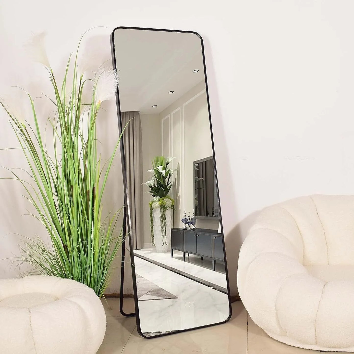 Modern Shiny Full-Length Mirror