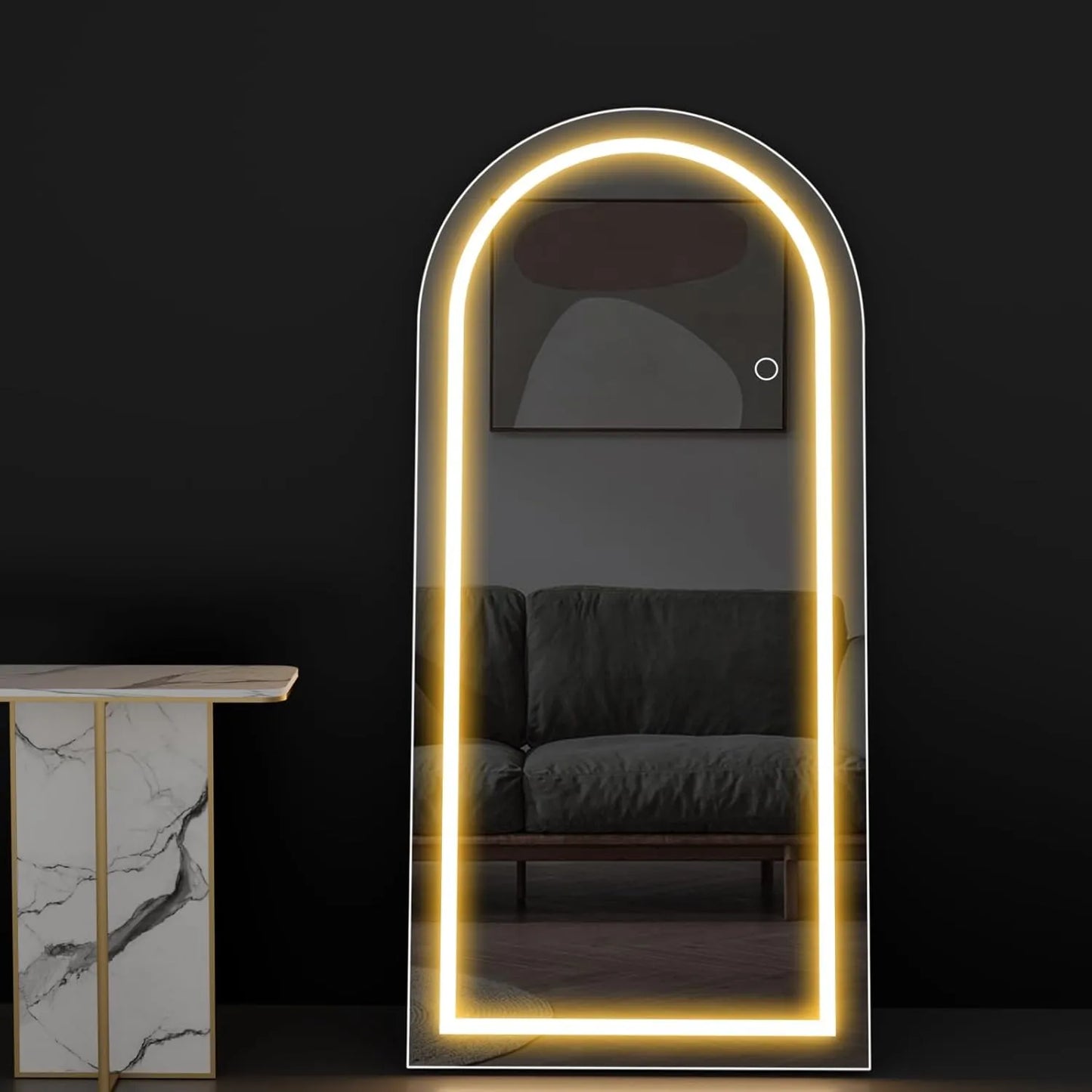 Luxury Modern Full-Length Arched Wall Mirror