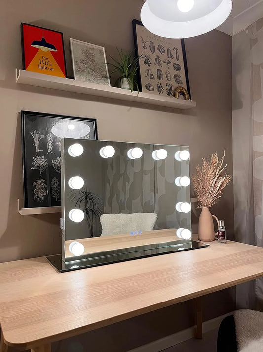 Modern Small Hollywood Mirror 50x42cm