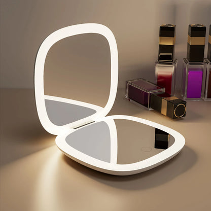 Mini Compact Mirror with Light