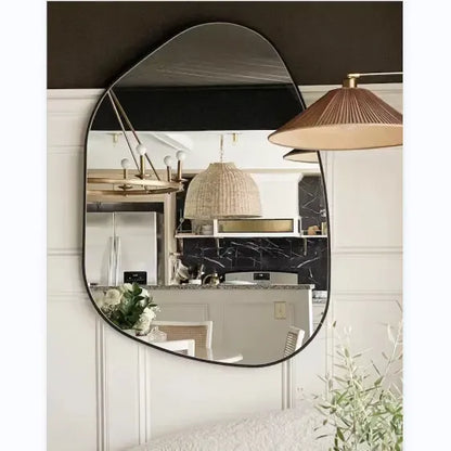 Shape Wall Black Framed Mirror