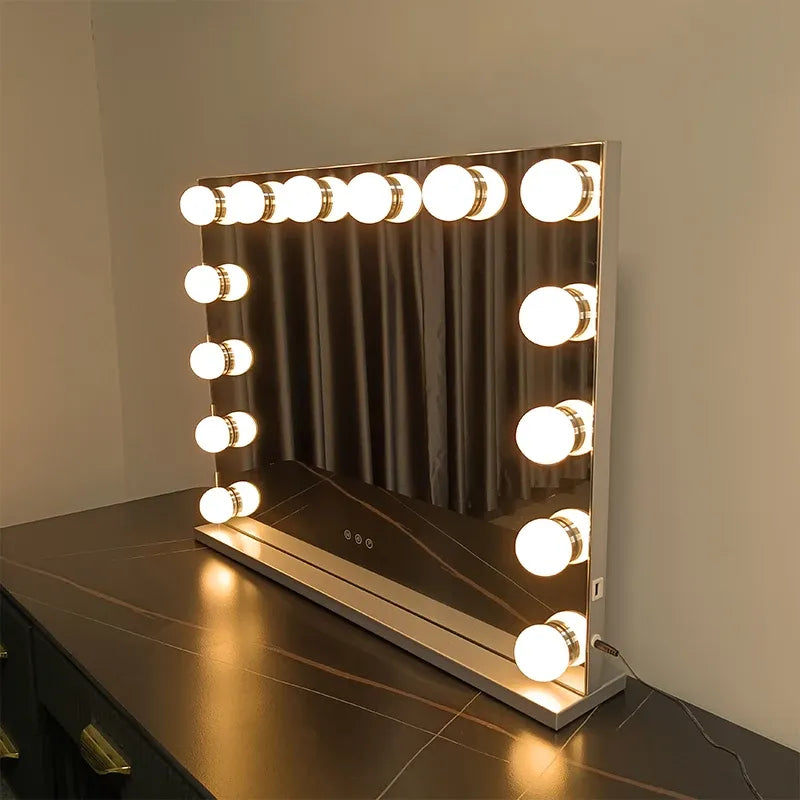 Shiny Mirrors Lighted Vanity Mirror 72cmx56cm