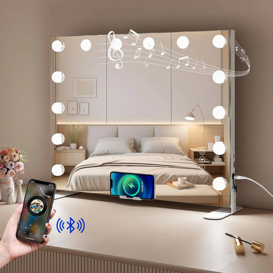 Bluetooth Hollywood Mirror 48cm x 58cm