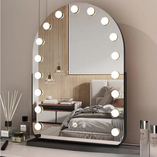 Arched Hollywood Vanity Mirror 50cmx70cm