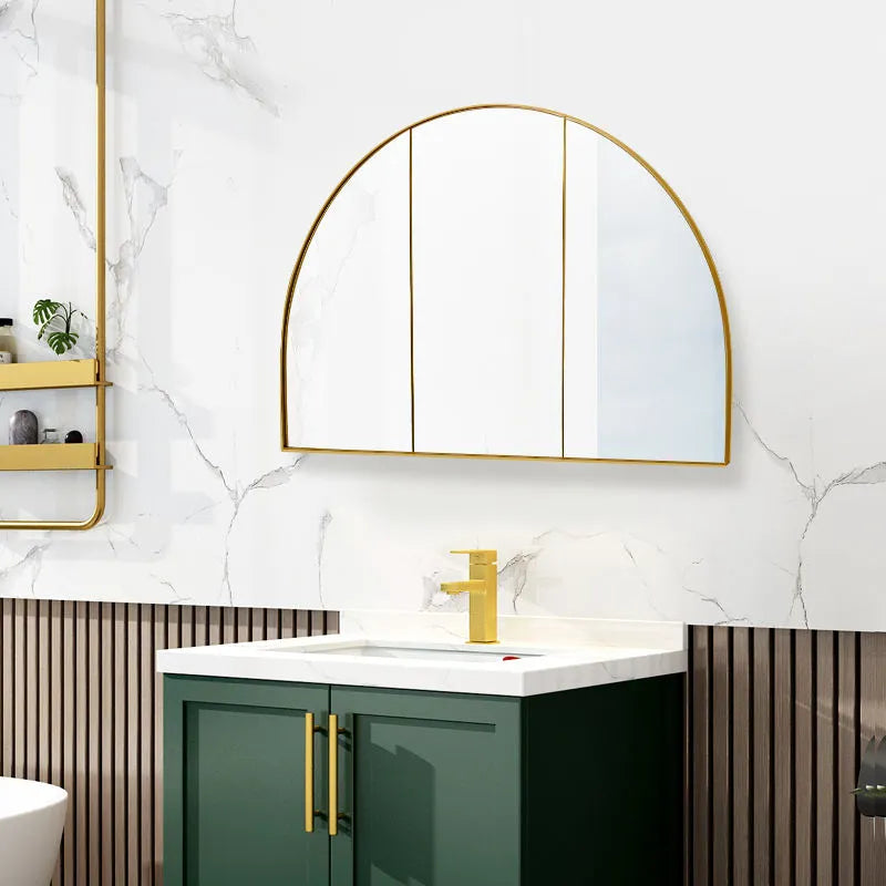 Luxury Half Round Wall Mirror