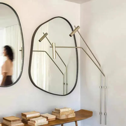 Shape Wall Black Framed Mirror