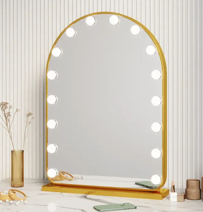 Arched Hollywood Vanity Mirror 50cmx70cm