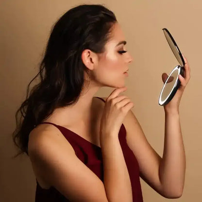 Mini Compact Mirror with Light