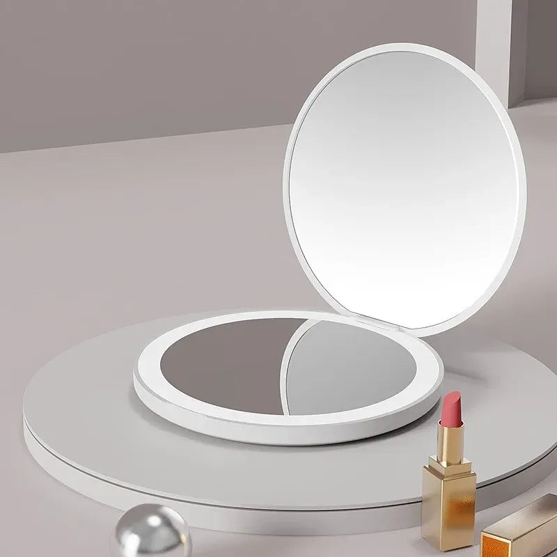 Ella Rosegold Compact Mirror with LED Lights