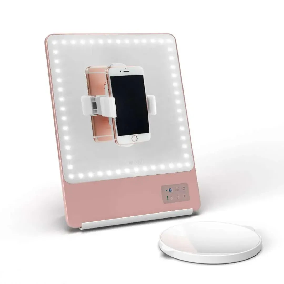 Portable LED Makeup Mirror with Adjustable Lighting