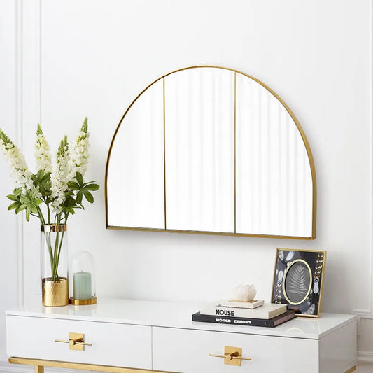 Luxury Half Round Wall Mirror