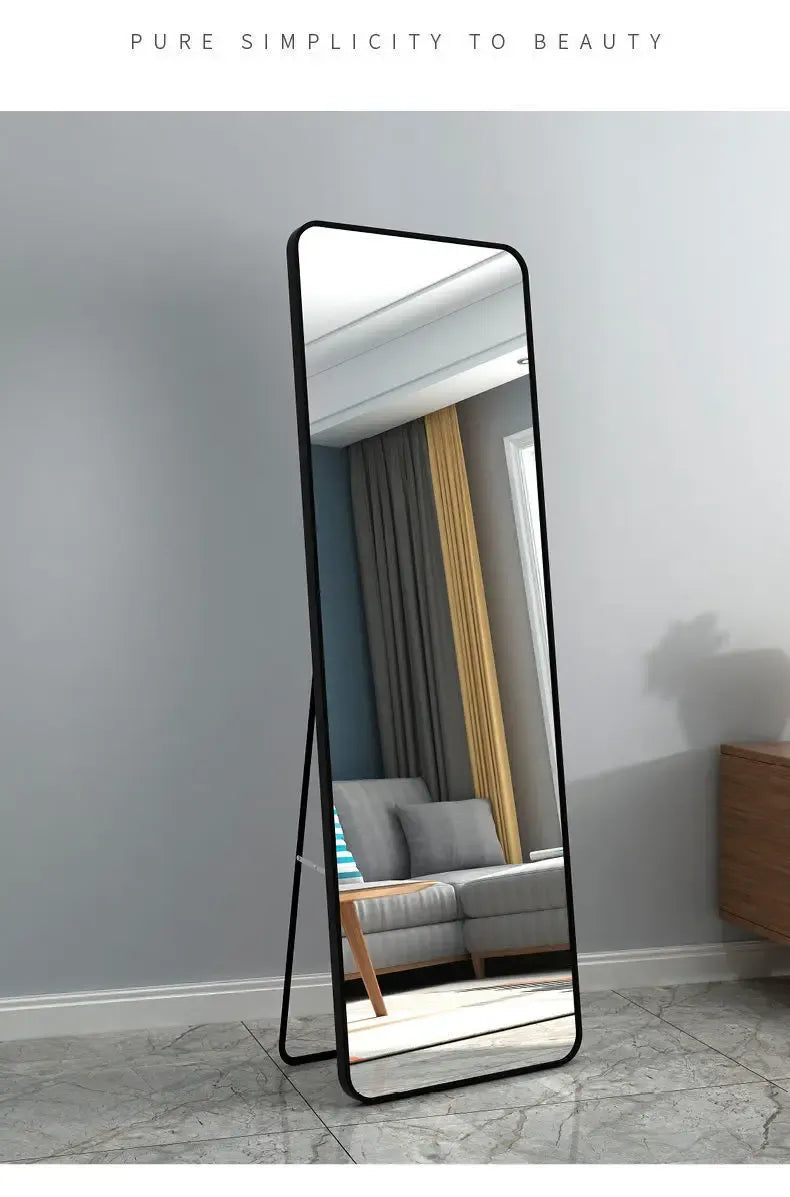 Modern Shiny Full-Length Mirror