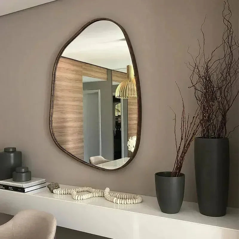 Shape Wall Black Framed Mirror