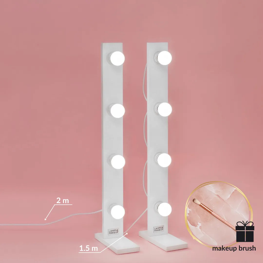 Portable LED Vanity Light Kit – 4 Adjustable Light Bars for Makeup